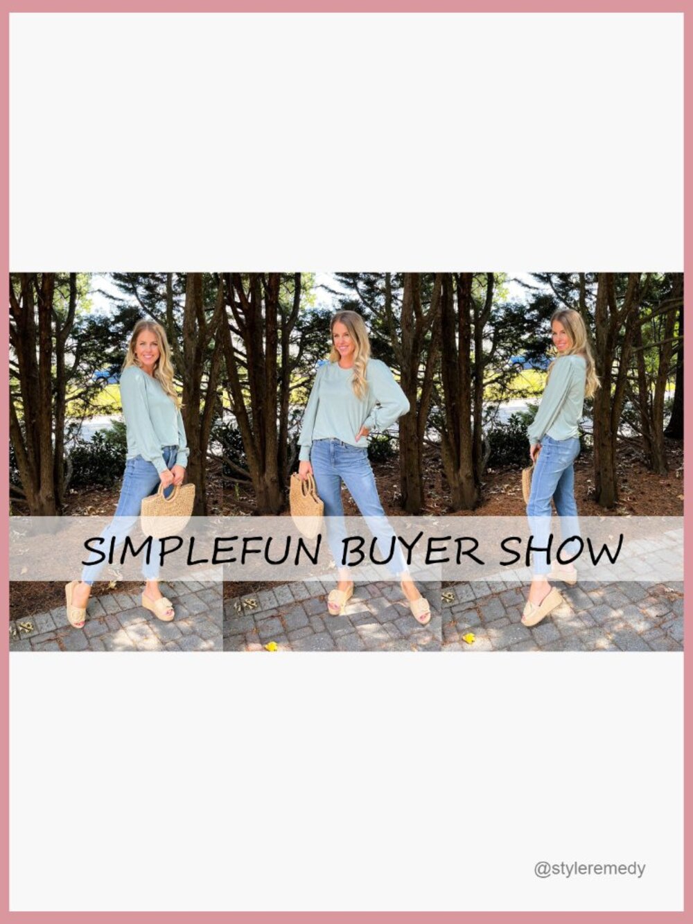 Women's Puff Sleeve Blouse Crewneck Loose Fit Casual Top - Picture 7 of 7